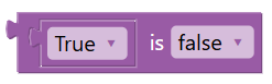 Block preview: LOGIC_ISTRUE_ISFALSE